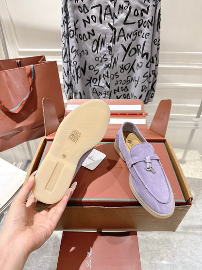 LP Summer Charms Walk Loafers Lavender Suede 565852