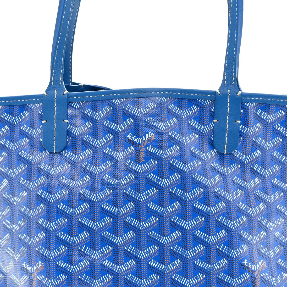 Goyardine Reversible Mini Anjou Sky Blue
