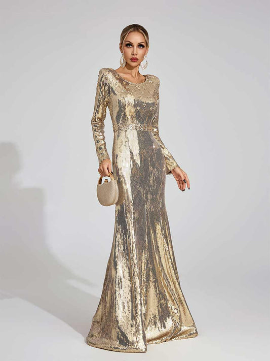 Alora Sequined Maxi Dress