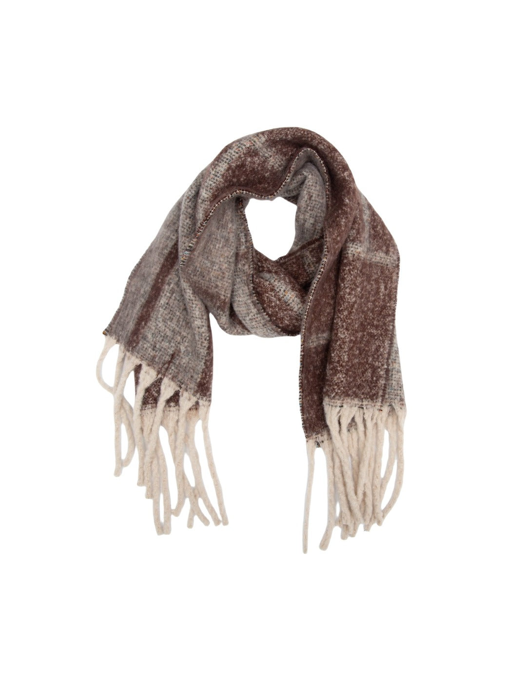 Scarvii - Winter Tassel Plaid Jacquard Scarf
