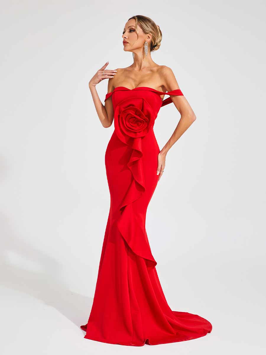 Poppy Maxi Dress In Red