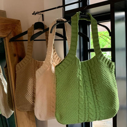 Crochet Tote Bag Woven Bag Twist Handbag