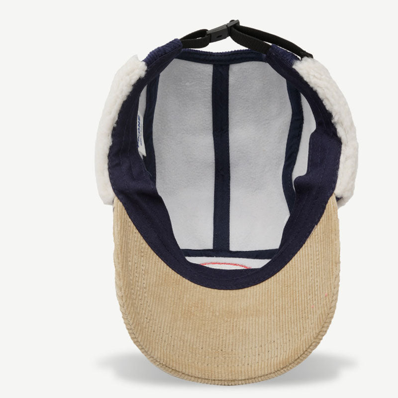 Winter Hat With Ear Flap Corduroy Baseball Cap