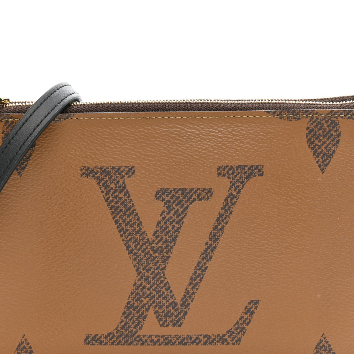 Reverse Monogram Giant Double Zip Pochette