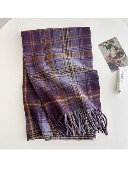 Scarvii - Plaid Winter Scarf Shawl for Women