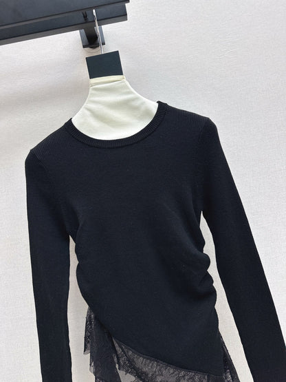 MIUMIU LONG-SLEEVE KNIT TOP STYLE 819