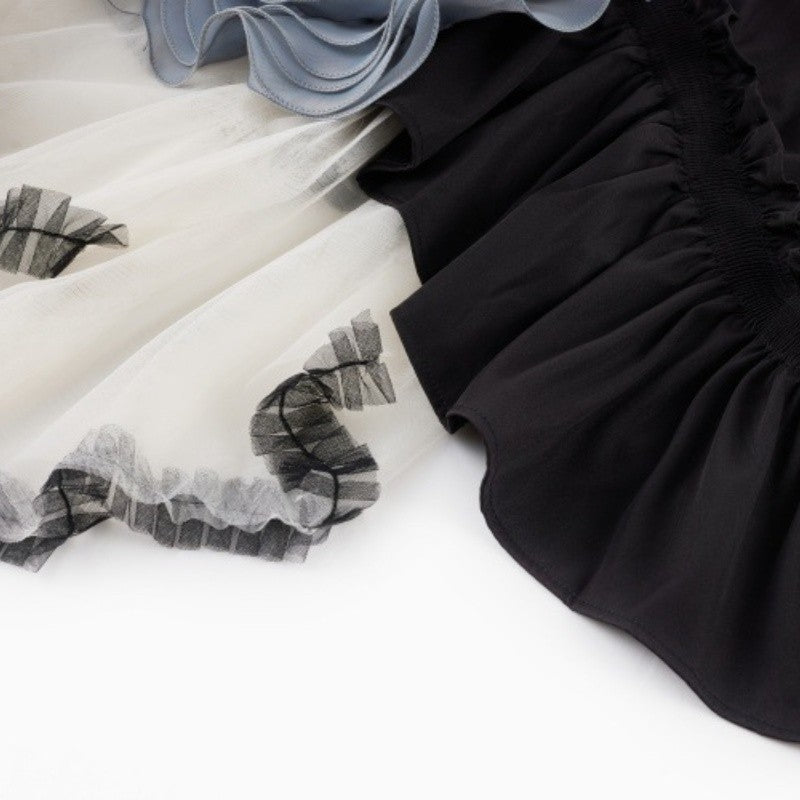 Mesh Tulle Midi Skirt