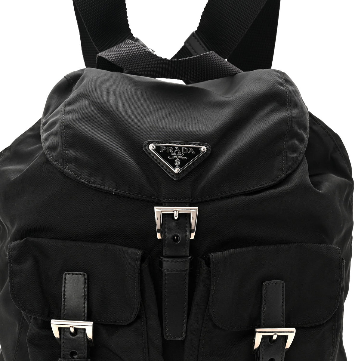 Tessuto Nylon Vela Small Backpack Black