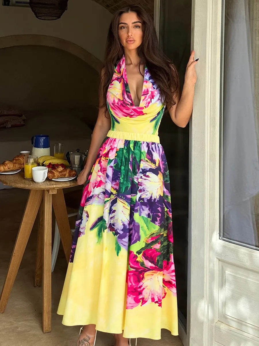 Phoebe Floral Tie-Up Swimsuit Set