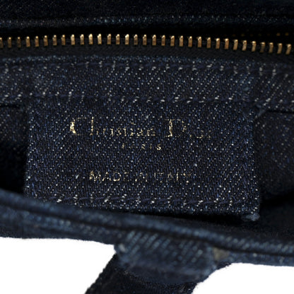 Denim Tie Dye Saddle Bag Blue