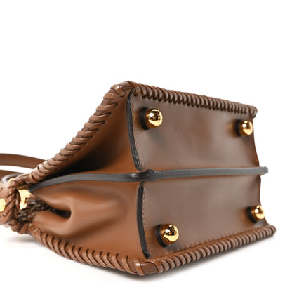 Vitello King Shiny Nappa Intreccio Petite Peekaboo I SEE U Satchel Gianduia