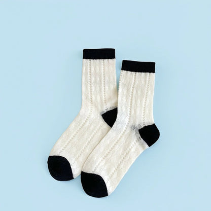 Rufia - Summer Colorful Mesh Crew Socks