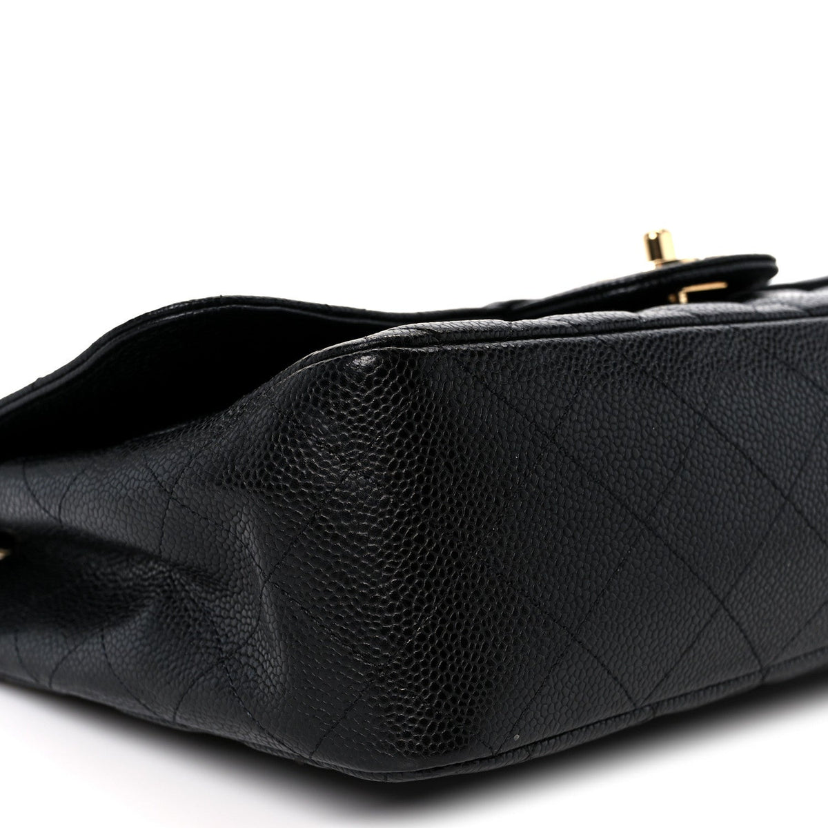 Caviar Quilted Jumbo Single Flap Black