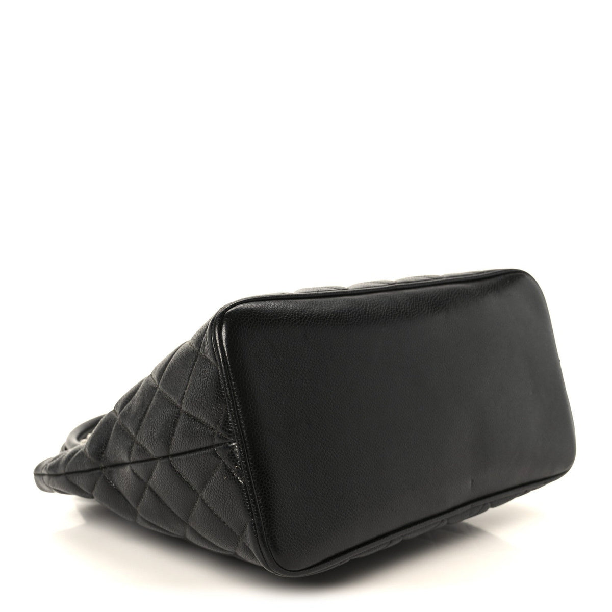 Caviar Quilted Medallion Tote Black