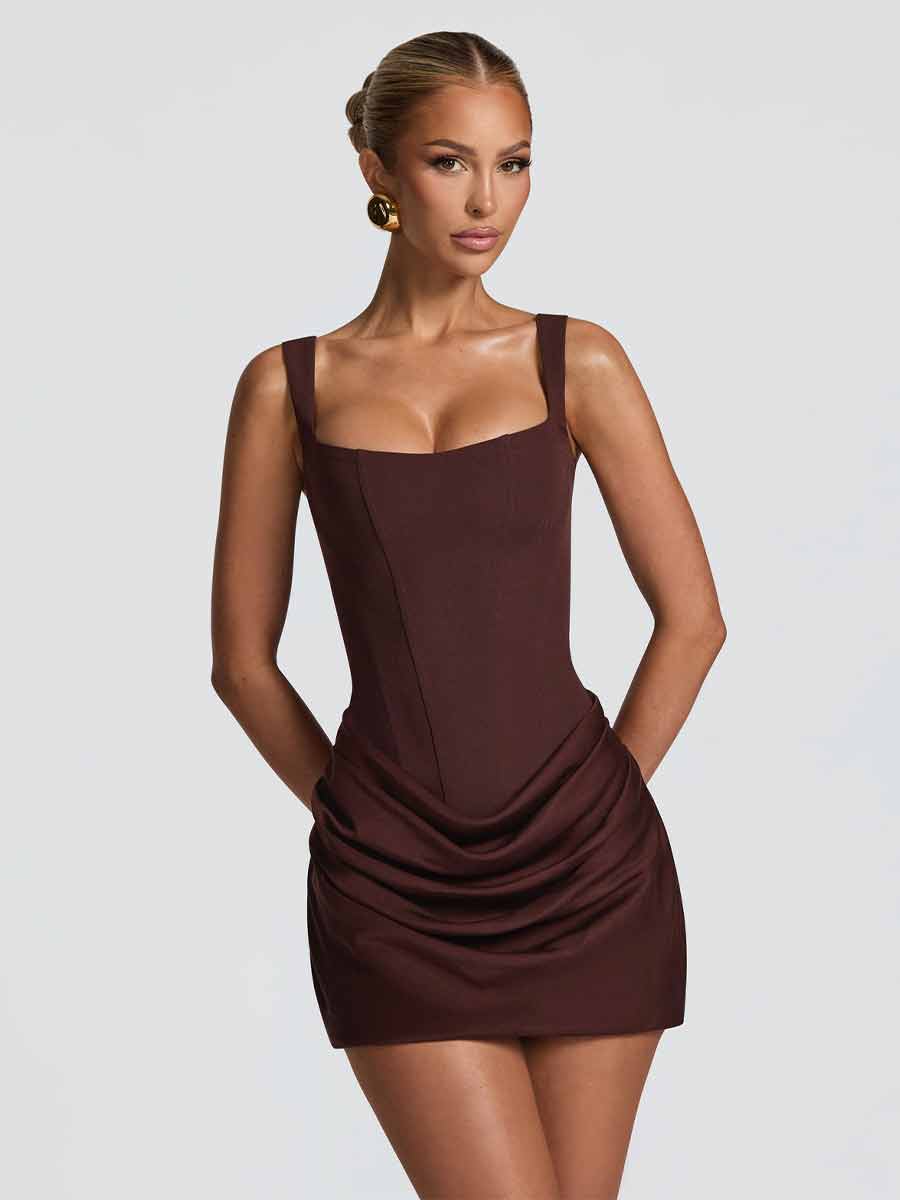 Zinnia Pleated Mini Dress
