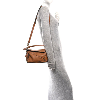 Calfskin Small Puzzle Bag Tan