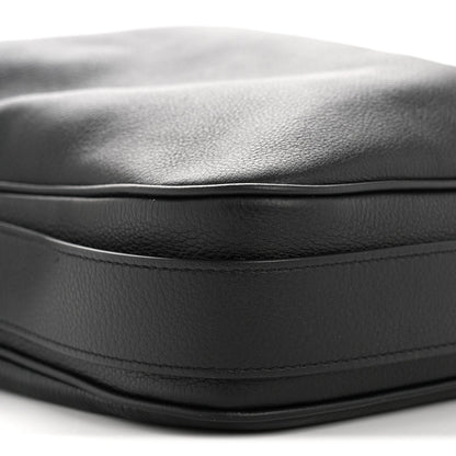 Supple Calfskin Large Romy Shoulder Bag Black