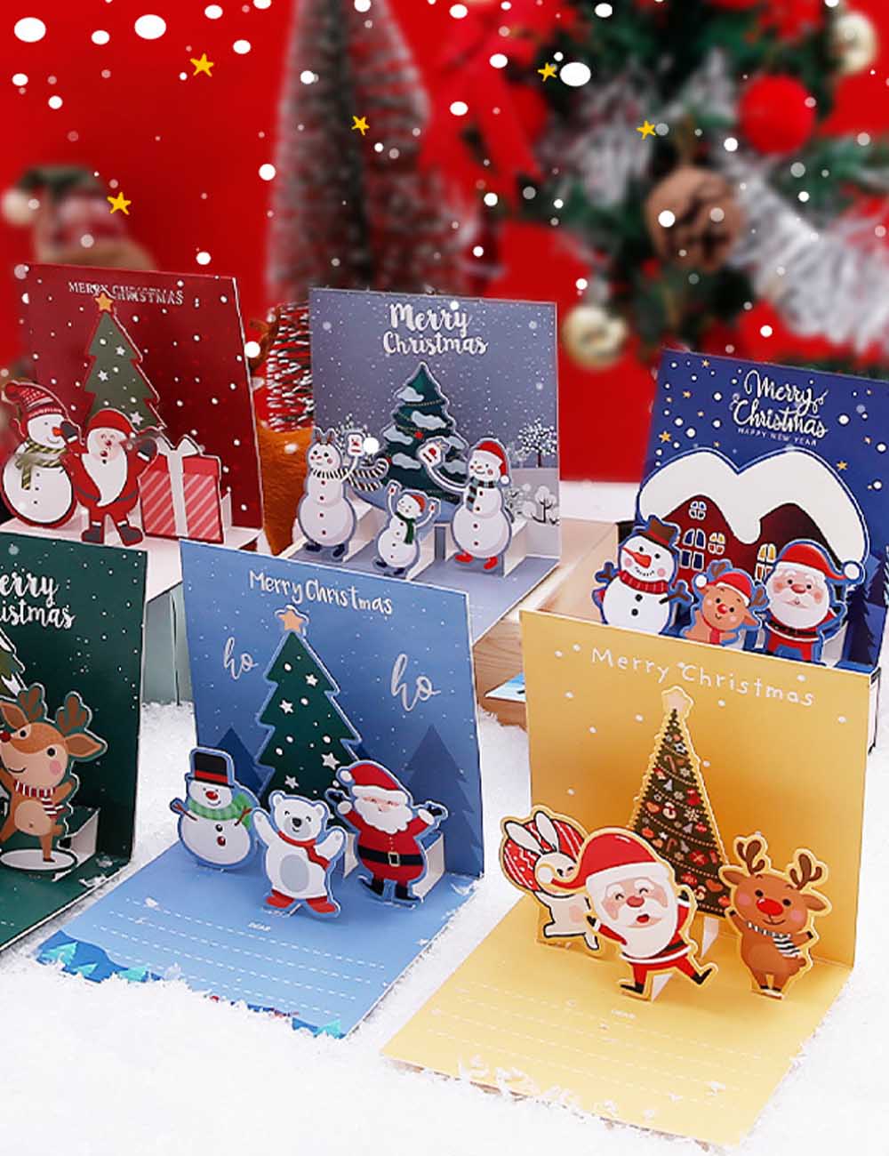Creative Christmas 3D Pop Up Greeting Card