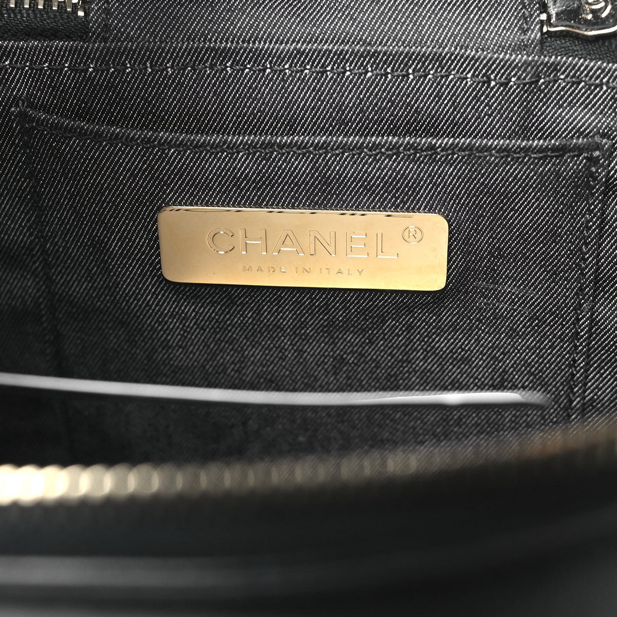 Lambskin Timeless Vanity Cosmetic Case Black