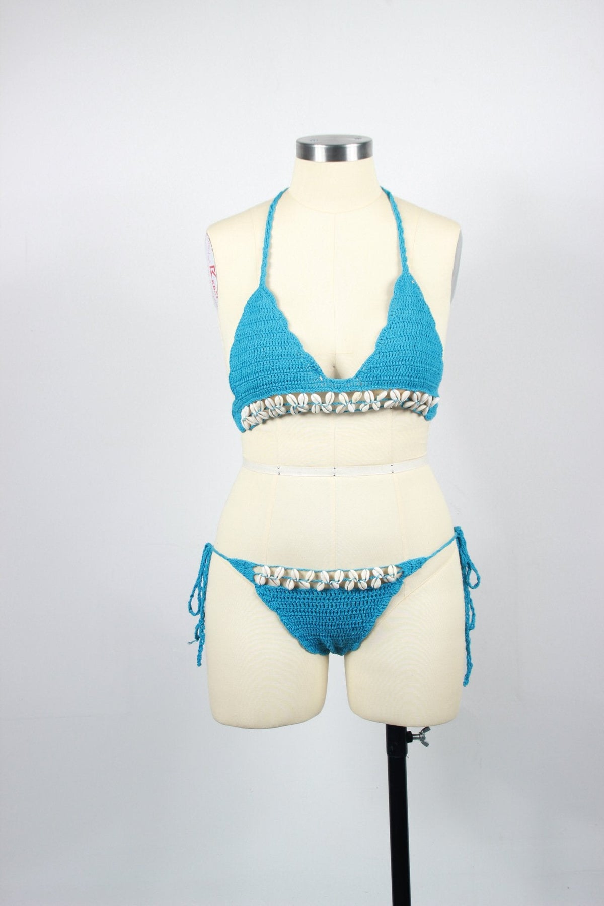 Ladies Crochet Swimsuit Shell Bikini Set