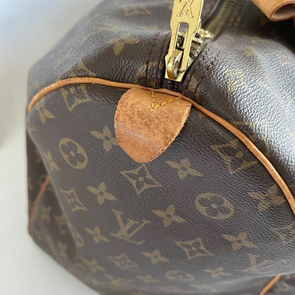 Louis Vuitton brown monogram canvas Keepall 55 Duffel vintage bag