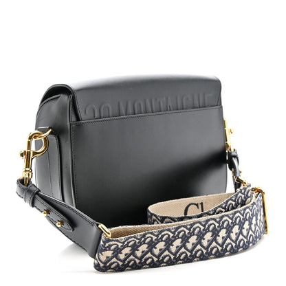 Box Calfskin Large Bobby Flap Black
