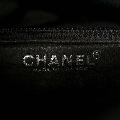 Caviar Quilted Medallion Tote Black