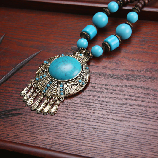 Tibetan Ethnic Style Retro Bohemian Necklace Pendant Beads With Jewelry
