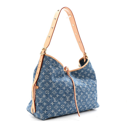 Monogram Denim CarryAll MM Blue