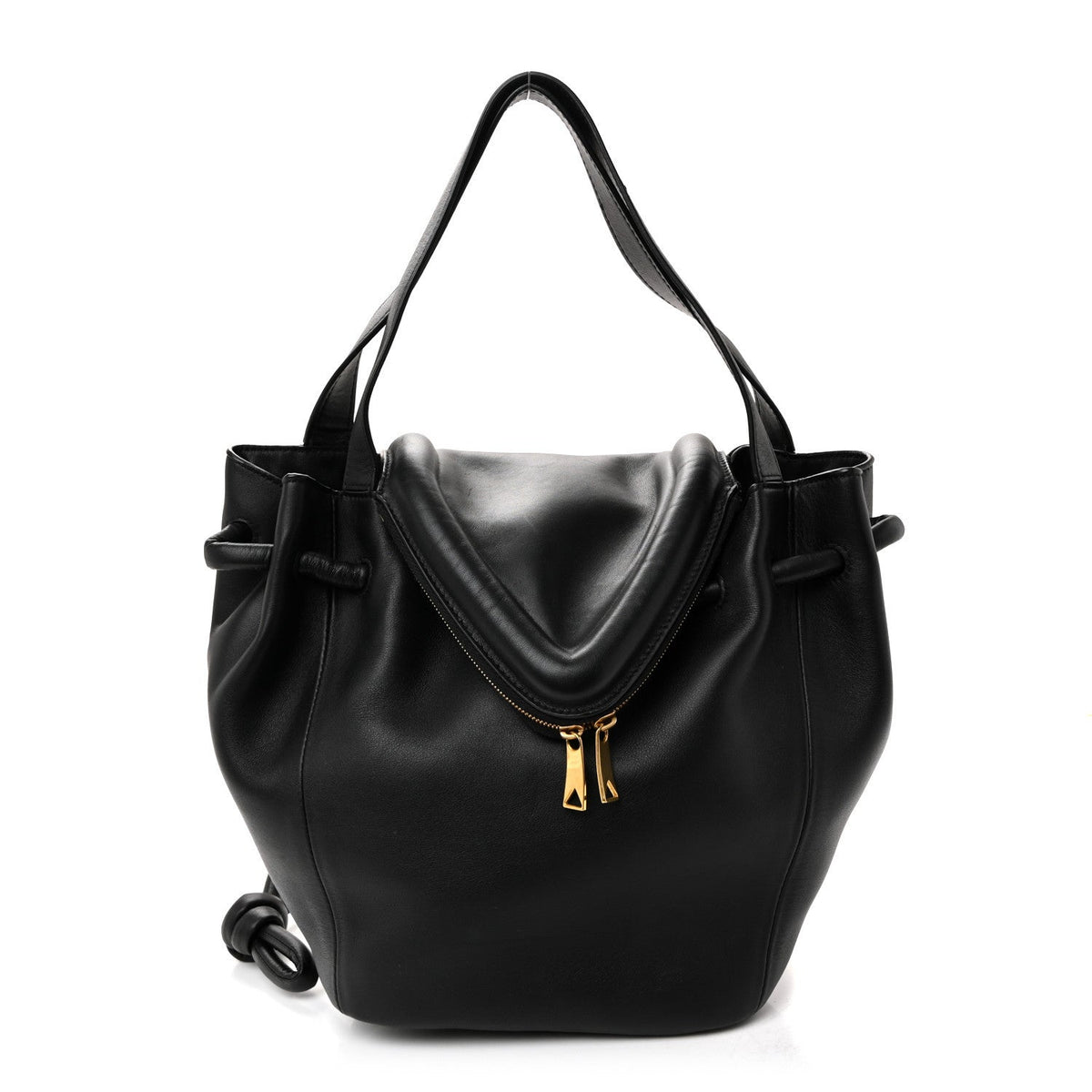 Calfskin Small Beak Tote Black