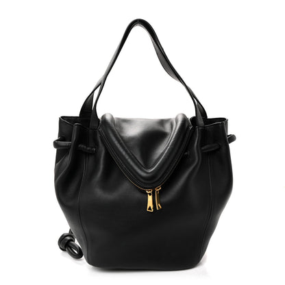 Calfskin Small Beak Tote Black