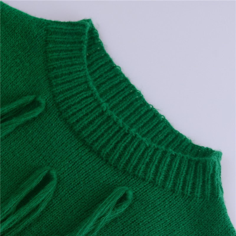 Fashionable Casual Loose Fringe Sweater