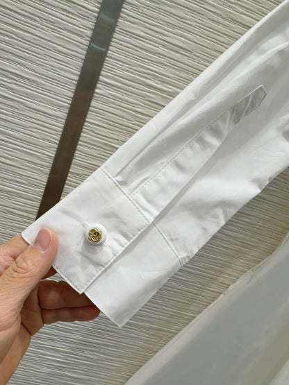 Gucci 2025 Shirt Dress White Cotton