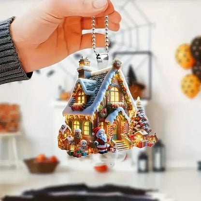 Santa Claus Acrylic Car Hanging Ornament