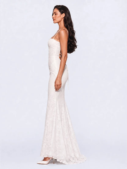 Emme Jacquard Camisole Mermaid Maxi Dress