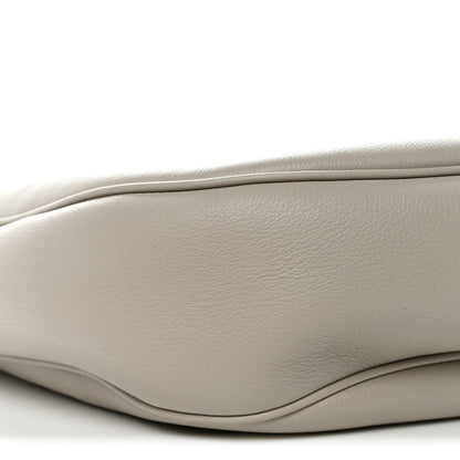 Supple Calfskin Cuir Triomphe Heloise Shoulder Bag Light Stone