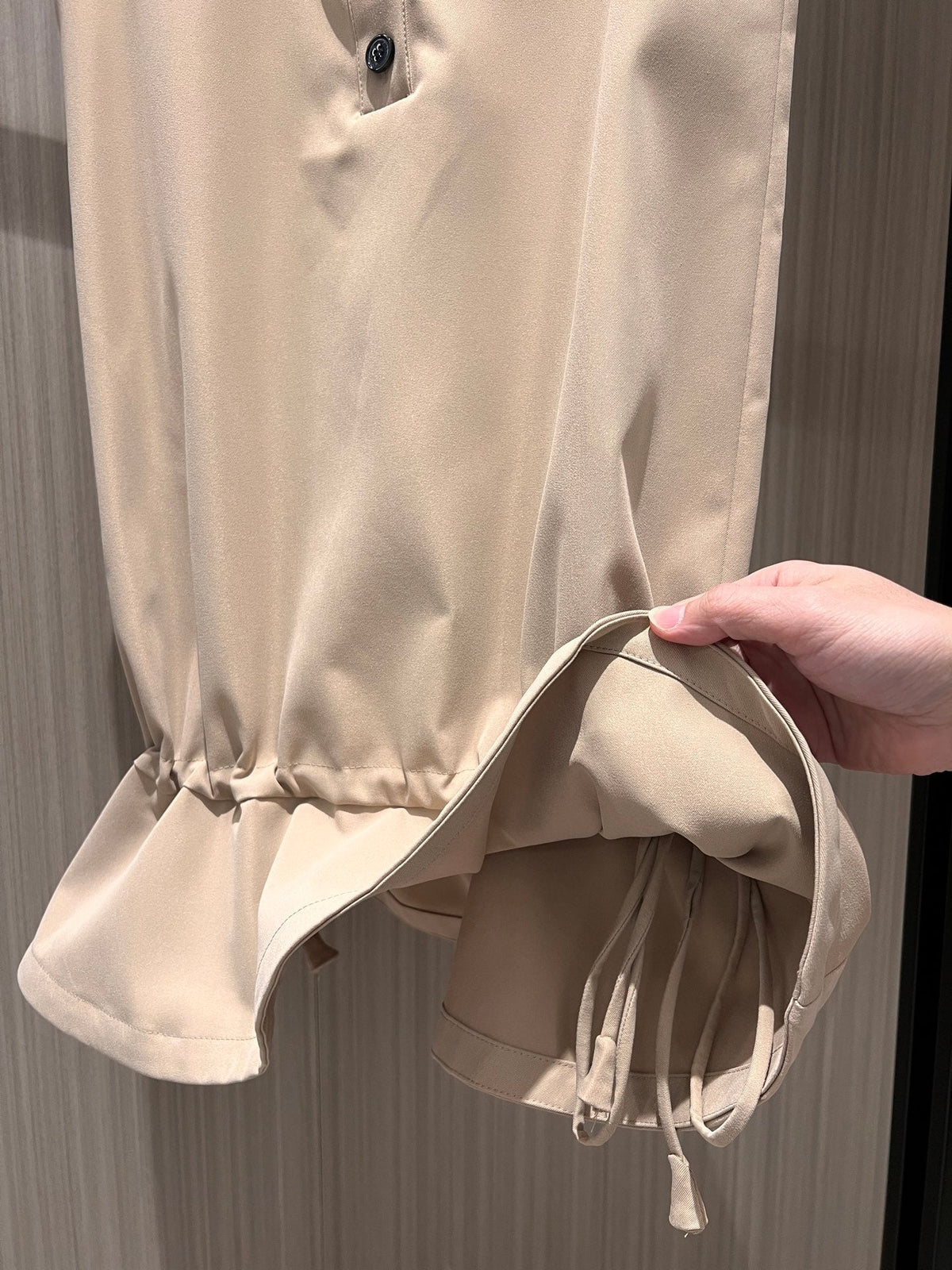 Gucci Sleeveless Vest Dress Beige Polyester Fiber