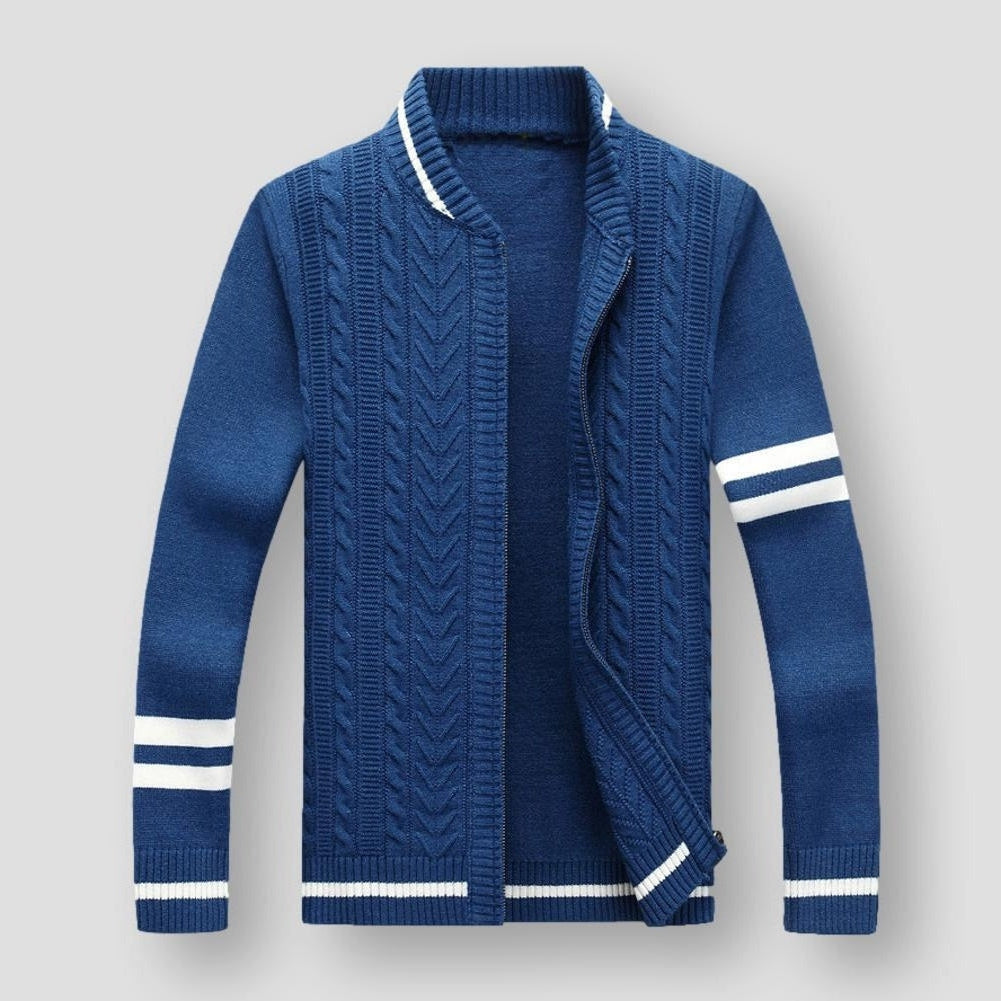 Saint Morris Vence Striped Cardigan