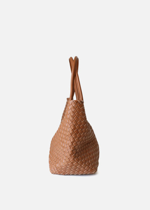 Woven Leather Tote Bag Durable Handwoven Design
