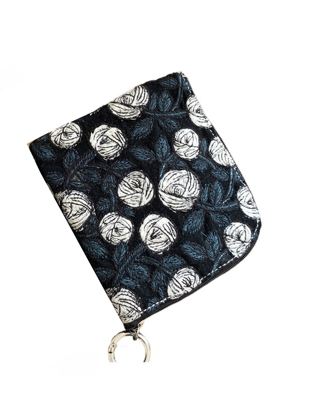 Cosbai - Small Coin Purse with Floral Prints