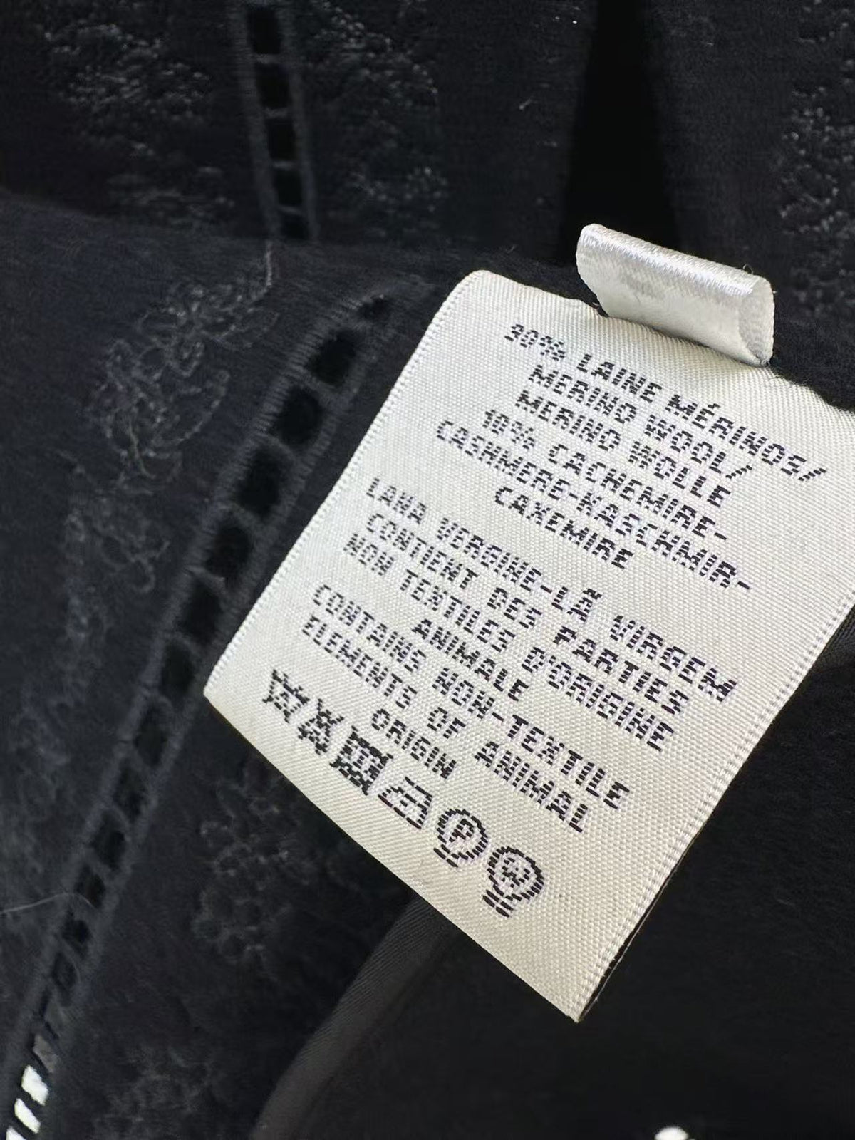 HM Couture Embroidered Cashmere  Long Coat