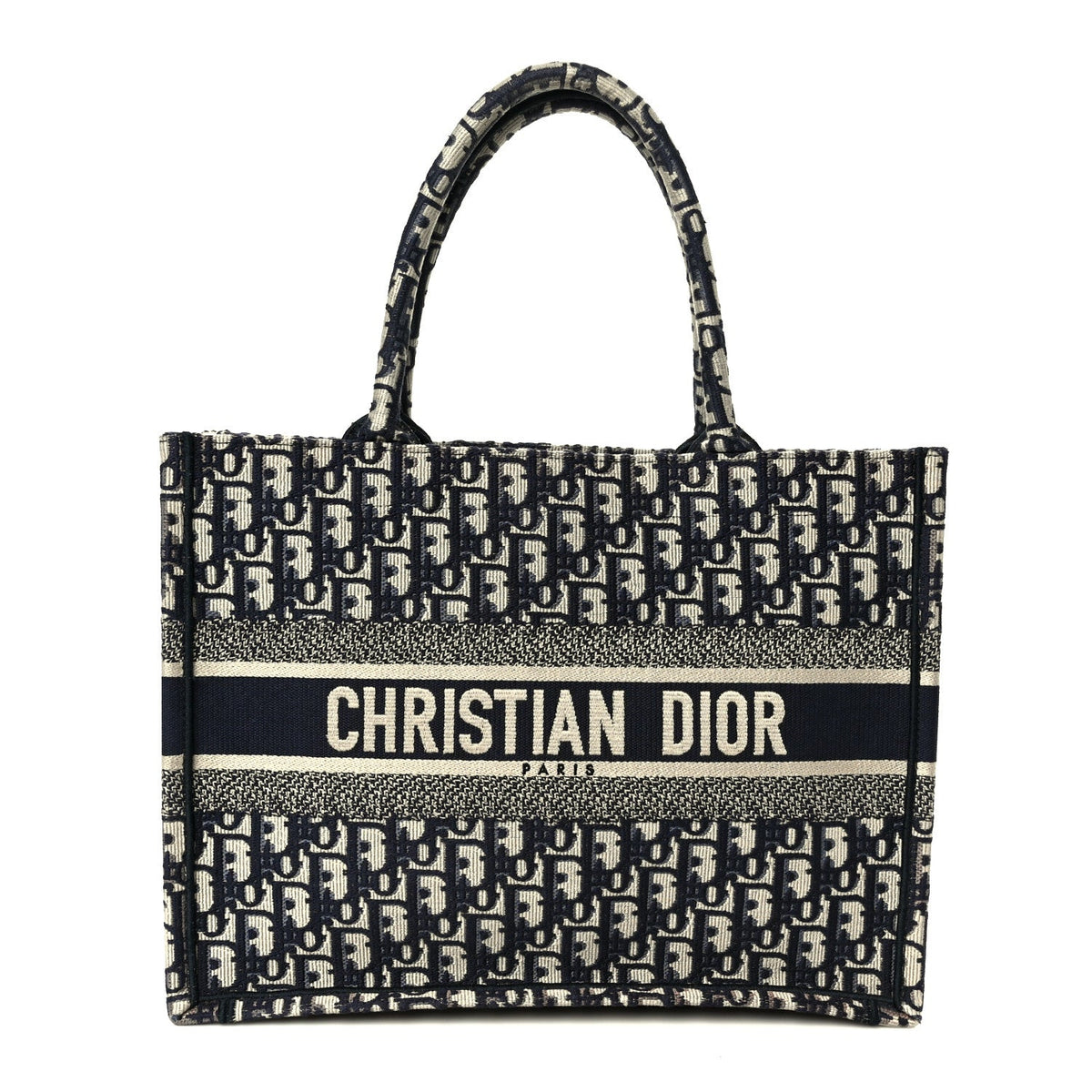 Oblique Medium Book Tote Blue Multicolor