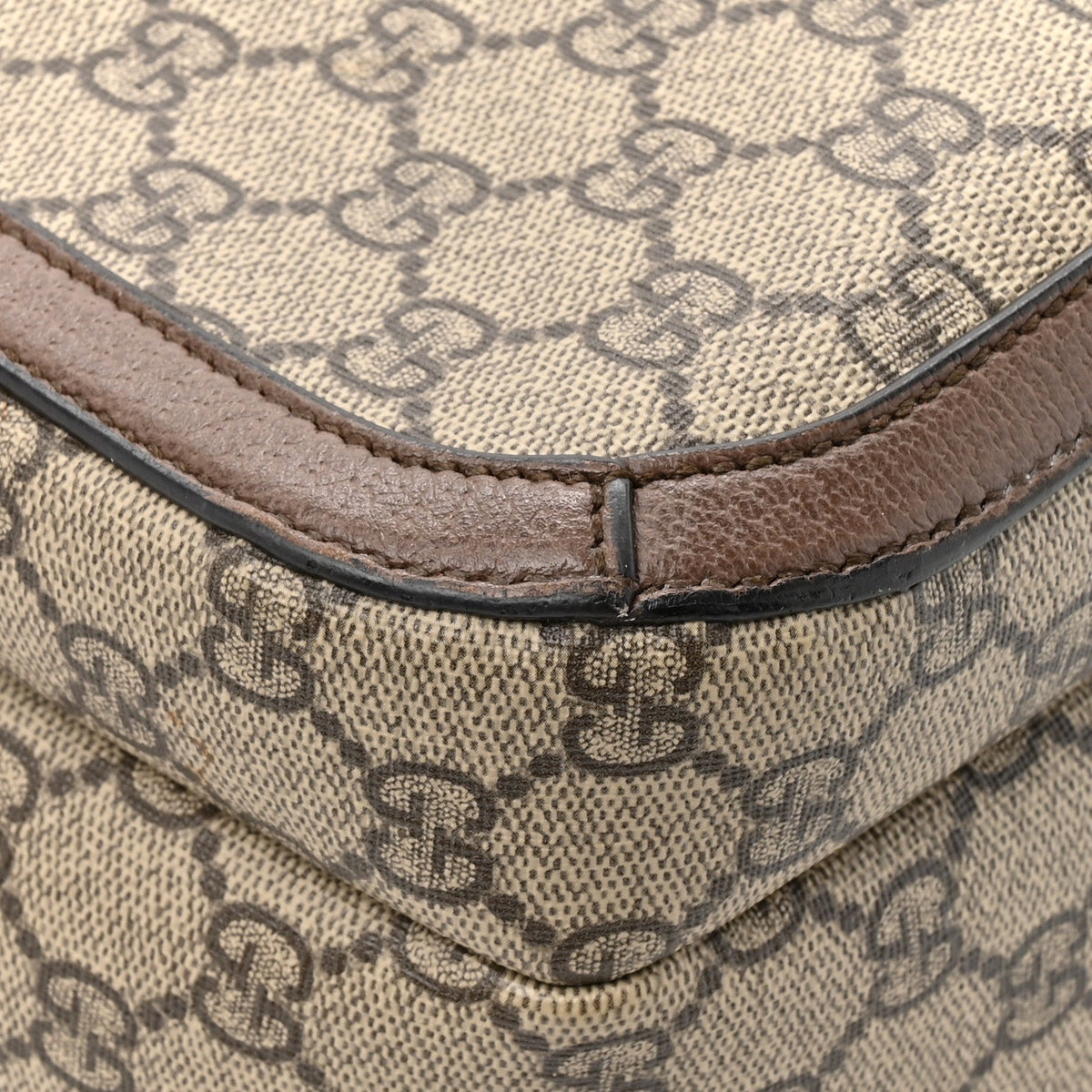 GG Supreme Monogram Medium Ophidia Day Backpack Brown