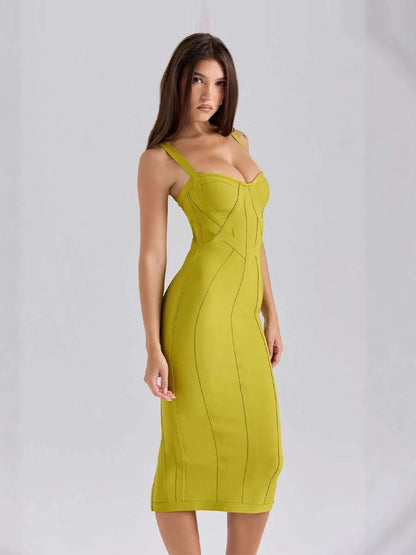 Aria Sleeveless Bandage Midi Dress