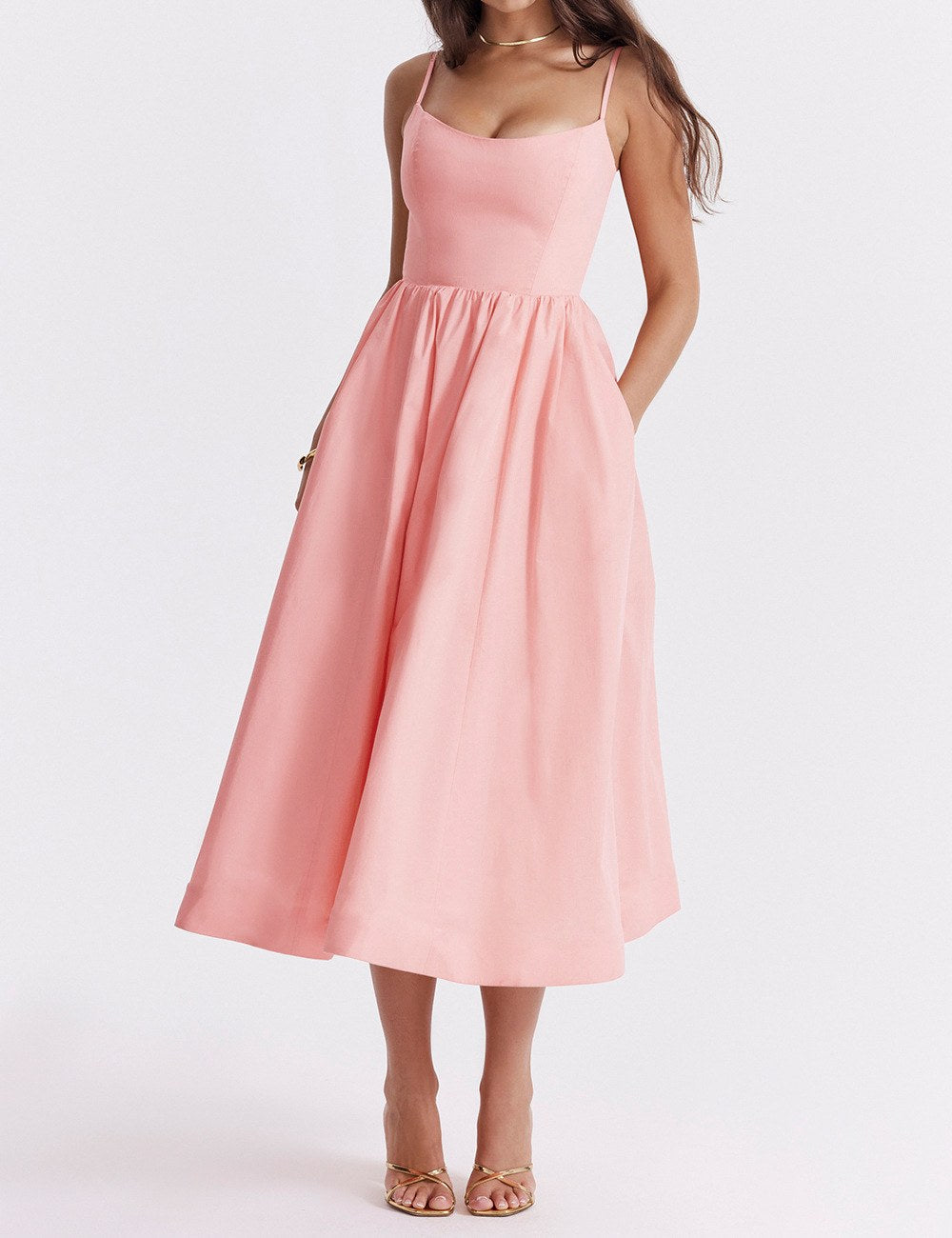 Sexy Slim A Line Spaghetti Dress