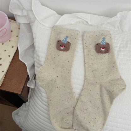 Rufia - Cartoon Bear Birthday Socks