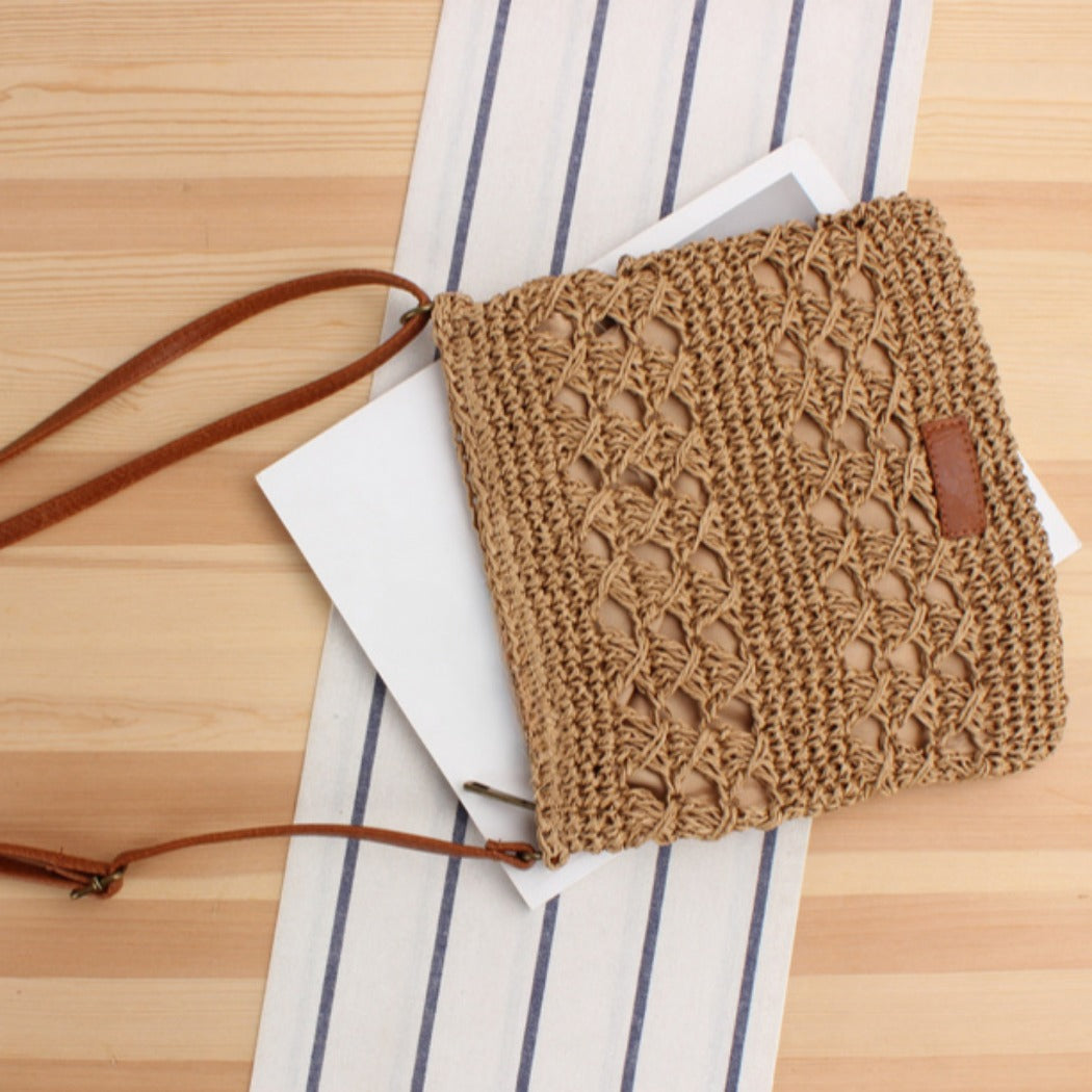 Cosbai - Roomy Crochet Crossbody Bag - Classic &amp; Chic