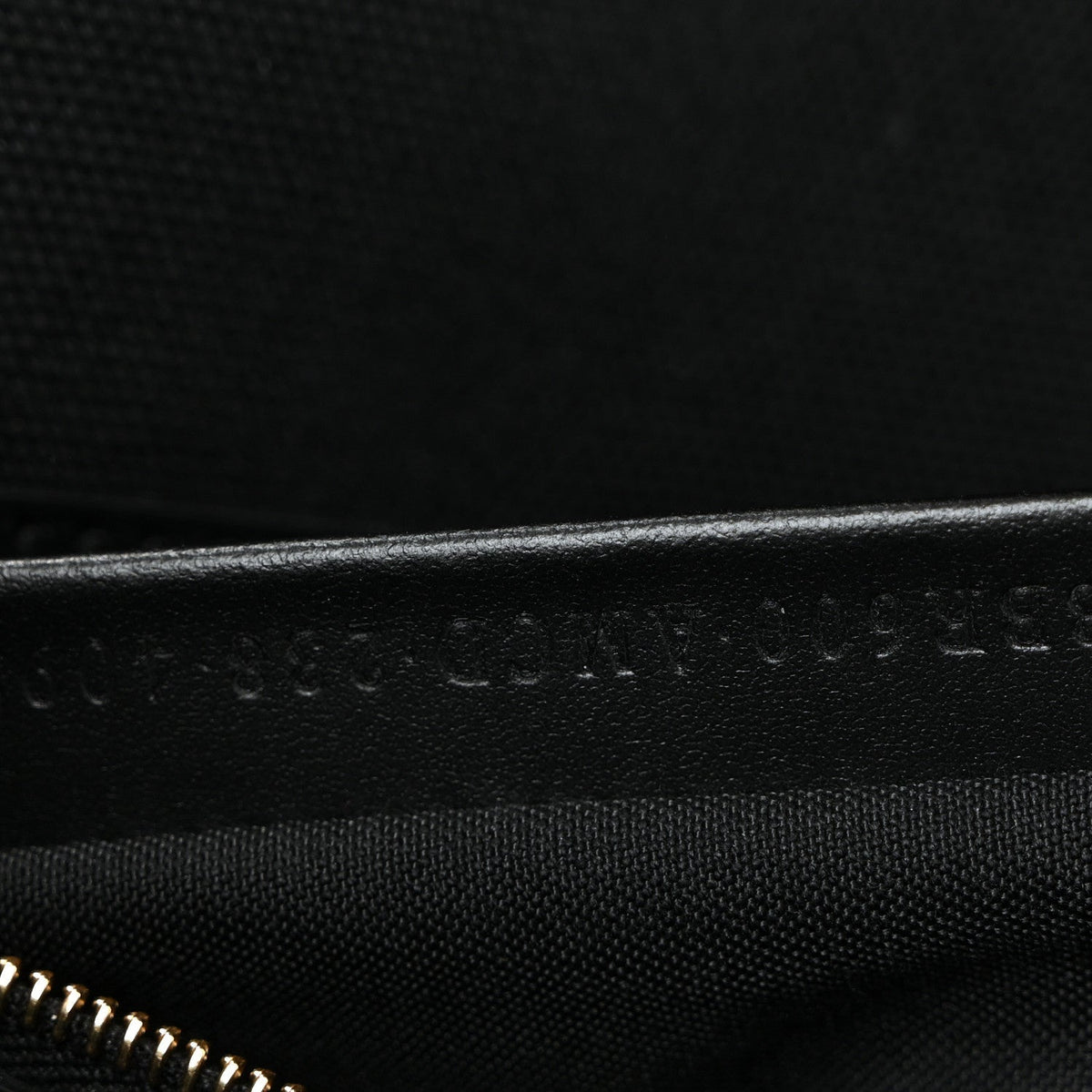 Canvas Vitello King Extra Strap FF Embroidered Baguette Black