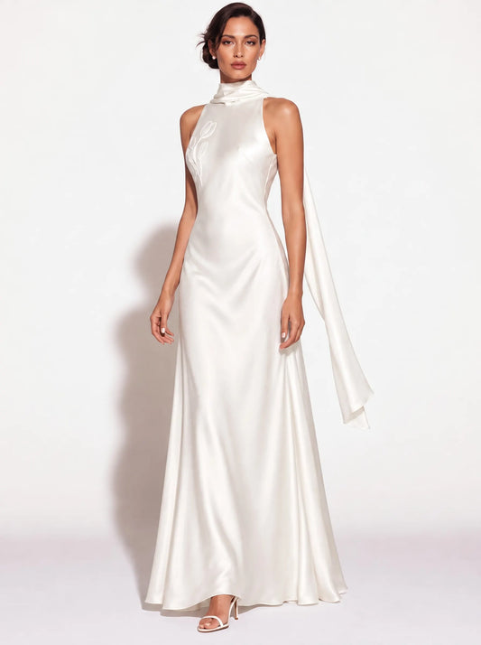Lana Embroidered Off-Shoulder Maxi Dress