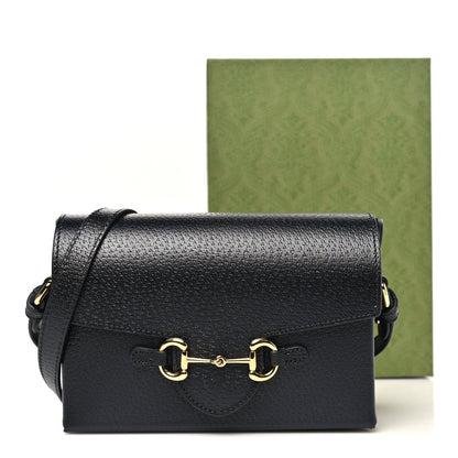 Calfskin Horsebit 1955 Shoulder Bag Black